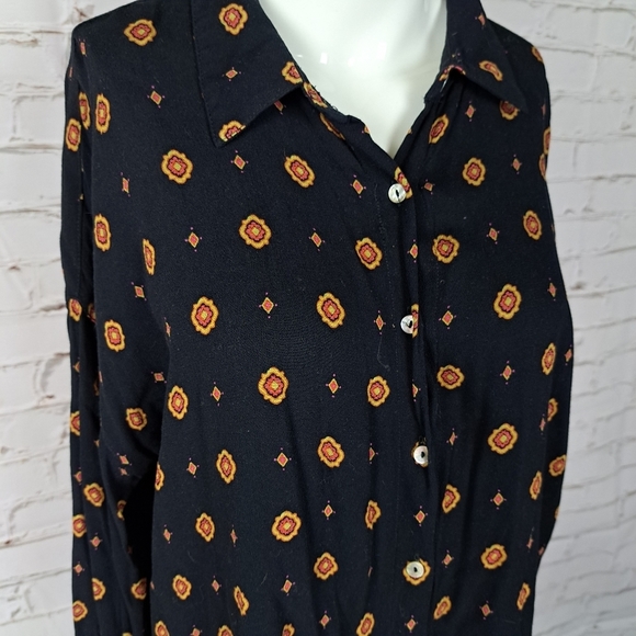 FREE People Intimately Medallion Print Button down shirt - Picture 5 of 12